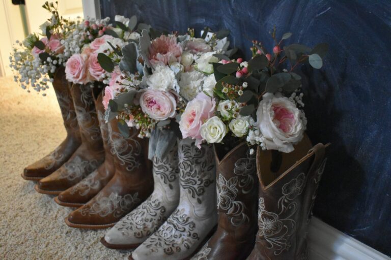 bloemen in boots